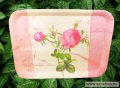 Tálca ROSE rózsa virág mintás ajándék (rózsaszín) 
