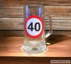 Korsó SZÜLETÉSNAP 40. / szülinap évszámos sörös pohár 0,33 l Korsó SZÜLETÉSNAP 40. / szülinap évszámos sörös pohár 0,33 l