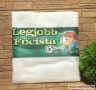 Törölköző LEGJOBB FOCISTA (1) football ajándék 
