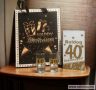 Ajándékcsomag SZÜLETÉSNAP 40-es évszámos (1) 4 részes